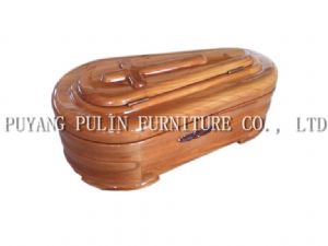 small wood coffin